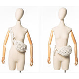 Weiyinxing Women Waist Bag Cotton Woven Outdoor Wallet Summer New Wild Personality Fashion Handbag for 2023