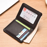 Weiyinxing New Super Slim Soft Wallet PU Leather Mini Credit Card Wallet Purse Card Holders Men Wallet Thin Small Short Skin Wallets