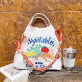 Weiyinxing Embroidery Women Shoulder Bag Designer Eco Bags for Women Rope Handle Handbags Drawstring Bag Reusable Shopper Tote