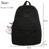 weiyinxing Light Simple Women Backpacks High Quality Waterproof Nylon School Backpack Bag Big Student Bag for Girls Travel Rucksacks