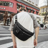 Weiyinxing Lady Waist Bag Casual Nylon Waist packs And Phone Pack Large capacity Belt Bags New Student Shoulder Crossbody Chest Bag