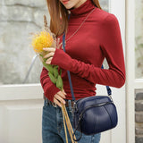 Weiyinxing Solid Color PU Leather Casual Crossbody Bag Women Shell Purse and Handbag Lady Luxury Design Small Shoulder Messenger Bags