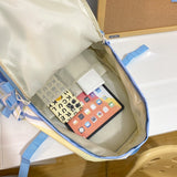 Weiyinxing Kawaii College Backpack Women Nylon School Bag Girl Travel Cute Book Backpack Trendy Fashion Cool Lady Laptop Student Bag