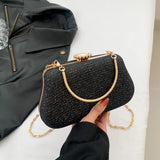 Weiyinxing High Design Women Evening Bag Brand Party Banquet Glitter Bag for Ladies Wedding Clutch Handbag Shoulder Bag Chain Bolsas