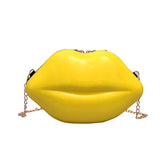 Weiyinxing Designer Women Bags 2024 New Lip Print Women's Shoulder Bag Solid Zipper Messenger Bag Trend Brand Pure Color Handbag