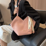 Weiyinxing Capacity Fashion Shoulder Bag for Women Classic Multicolour Shopping Tote Bags Summer New PU Leather Commute Handbag