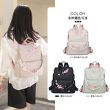 Weiyinxing Oxford Women Backpack Fashion Anti-theft Women Backpacks Flower Print Girls School Bag High Quality Large Backpack