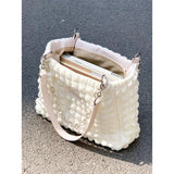 Weiyinxing Capacity Women's Shoulder Bag Solid Color Chain Ladies Underarm Bag Soft Commute Female Tote Bucket Handbags Messenger Bag