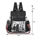 Weiyinxing Women's Backpack Patchwork Female Travel Backpacks for Women Fashion Book Bags Woman 2024 Trend High Capacity Back Pack