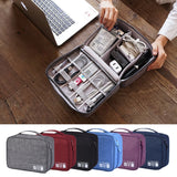 Weiyinxing Closet Organizer Case for Headphones Storage Bag Digital Portable Zipper Accessories Charger Data Cable USB Cosmetics