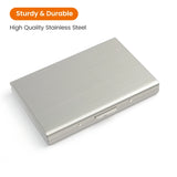 Weiyinxing Card Holder Men RFID Blocking Aluminum Metal Slim Wallet Money Bag Anti-scan Credit Card Holder Thin Case Small Male Wallet