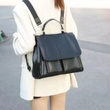 Weiyinxing Preppy Style White Backpack Women Vintage Harajuku Pu Leather Y2k Mochila Female High Street Casual Crossbody Bags Chic