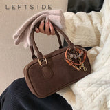 Weiyinxing Retro NUBUCK Design Fashion Women Small Handbags and Purses 2024 Winter Luxury Crossbody Bags Shoulder Bags Bolsas