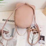 Weiyinxing Backpack for Women Cute Swan Hanging Embroidery Small Backpack Girls PU Leather Bookbag Ladies Casual Satchel Bags Handbag