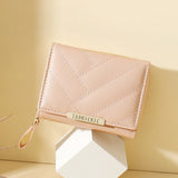 Weiyinxing Quality Leather Short Wallet for Women Zipper Card Holder Coin Pocket Ladies Small Purse Brand Women's Wallet Cute Moneybag