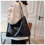 Weiyinxing Women's Bag 2024 Fashion High Capacity Women's Shoulder Bag Versatile Simple Shoulder Bag Retro Casual Portable  Handbag