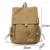 Weiyinxing Lady Male Canvas Drawstring Laptop College Backpack Boy Girl School Bag Women Men Travel Backpack Fashion Female Book Bag