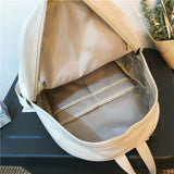 weiyinxing Fashion Female Bookbag Cotton Women Backpack for Teenagers Girl College Men Black School Bag Student Mochila