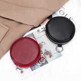 Weiyinxing Purse Pouch For Women Key Ring Wallet Money Pocket Zipper Storage Bag Round Purses Cowhide Key Package Keychain Organizer