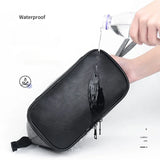 Weiyinxing Bag for Men Cosmetic Bag Double Layer with Zipper Storage Organizer Large Capacity Waterproof Shower Bag for Travel