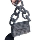 Weiyinxing for Party Dinner Evening New Fashion Handbag Bags for Women Clutch Handmade Beaded Bag Female Purse End Product