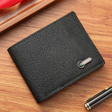 Weiyinxing Short Pu Leather Wallet For Men Luxury Coin Wallet Vintage Business Mini Man Card Holders Multifunctional Male Small Purse