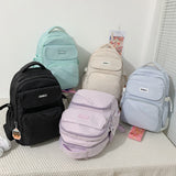 Weiyinxing Ladies Male Nylon College Backpack Cool Girl Travel Boy Leisure Book Rucksack Female Laptop Student Men Women School Bag