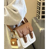 Weiyinxing Japanese Cute Shoulder Bag Retro Small Square Bag Women's 2024 New College Style Bag Versatile Crossbody Bag