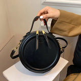 Weiyinxing color Crossbody Bag For Women Round Small Handbag Women Fashion Designer Bags PU Leather Shoulder Bag Female Zipper Purses