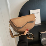 Weiyinxing PU Leather Shoulder bag for Women Luxury Crossbody Bag Fashion Lady Handbag Saddle Bags High-quality Flap Messenger Bags