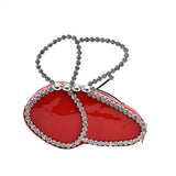 Weiyinxing Evening Bags for Women Matte and Sequin Handbag Female Red Rhinestone Purses Lady Clutch Purse for Wedding Party