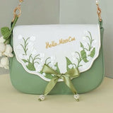 Weiyinxing Mori Girl Gentle Lily of The Valley Luxury Shoulder Underarm Bag Lady 2023 Summer Fashion Temperament Casual Crossbody Bag