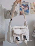 Weiyinxing Student School Bags For Women and Men Multipockets Nylon Crossbody Bags Women New Summer Messenger Bag Book Bag Bolso