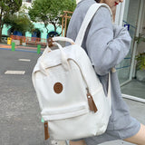 Weiyinxing Women Male Canvas College Backpack Men Female Retro Travel Book Bag Girl Boy Laptop Student Fashion Vintage Lady School Bags