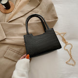 Weiyinxing Pattern Handbags for Women 2023 Soft PU Shoulder Bags Female Small Square Messenger Bags Ladies Travel Chain Crossbody