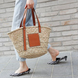 Weiyinxing Rattan Large Capacity Tote Designer Wicker Woven Women Handbags Summer Beach Bali Straw Bag Lady Travel Big Basket Purse 0409