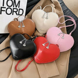 Weiyinxing Shape Bags for Women Mini Sling Shoulder Bag Ladys Red Love Heart Bag Fashion Pouch Bag Valentine Gifts Luxury Handbags