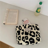 Weiyinxing Chic Big Casual Tote Bag Leopard Shoulder Bag Ladies Canvas Bag New 2024 Shopping Bag Bolsa Mujer