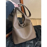 Weiyinxing Shoulder Bags Pu Women's Bags on Sale 2024 Fashion Sewing Thread Solid Small Square Bag High Capacity Casual Handbag