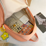 Weiyinxing Lady Kawaii Nylon Book Bag Female Laptop College Backpack Trendy Women Cute Student Backpack Girl Travel School Bags Fashion