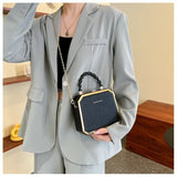 Weiyinxing Bags on Sale 2024 High Quality Westernized Minimalist and Versatile High-end Box Bag New Exquisite Chain Crossbody Bag