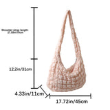 Weiyinxing Padded Crossbody Bag for Women 2024 Pleated Bubbles Cloud Shoulder Bags Large Bucket Tote Designer Bag Ruched Handbags