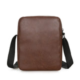 Weiyinxing Messenger Bag Men PU Leather Business Worker Shoulder Bag Brown Black Man Crossbody Bag Male Handbag Gift for Husband