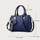 Weiyinxing Messenger Bags Women Leather Handbags Bags for Women Sac a Main Ladies hair ball Hand Bag