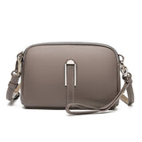 Weiyinxing Spring New Authentic Cowhide Shoulder Bag for Women Famous Designer Soft Leather Crossbody Bags Single Color Retro Wallet