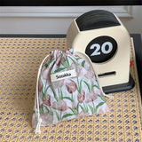 Weiyinxing Cloth Floral Travel Cosmetic Lipstick Coin Purse Storage Bag Cute Makeup Handbags Women Wallet Organizer Small Pouch Bags