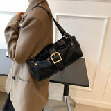 Weiyinxing Shoulder Side Bags for Women 2024 Trend Designer Winter Vintage Fashion Simple Big Zipper Purses and Handbags