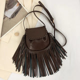 Weiyinxing Tassel Women Crossbody Bag For Women Simple Design Phone Purse Pu Leather Luxury Handbag Mini Bag Flap Messenger Bag Sac