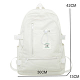 Weiyinxing Quality Solid Color Women Backpack Cool Men Travel Bookbag School Bag For Teenage Girls Teenagers Cute Mochila