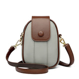Weiyinxing Quality Women's Genuine Leather Shoulder Bags Contrast Messenger Bag Brand Designer Ladies Crossbody Bag Small Phone Bags